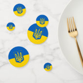 Table confetti avec drapeau de l'Ukraine (Groupe)