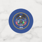 Table confetti avec drapeau de l'Utah (Petit recto)