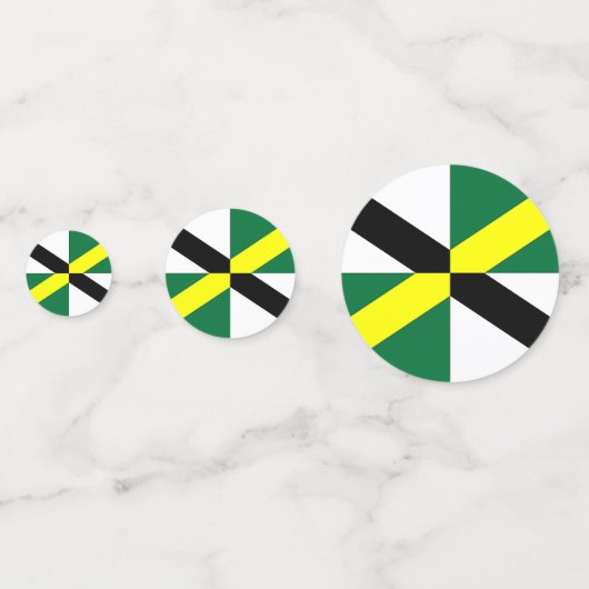 Table confetti avec drapeau de Monterey, États-Uni (Devant)