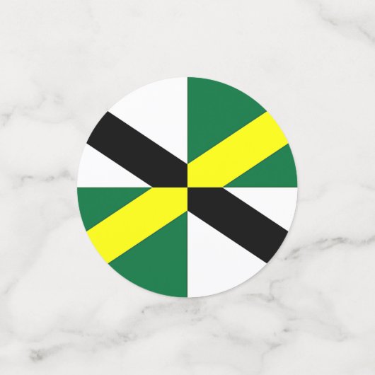 Table confetti avec drapeau de Monterey, États-Uni (Petit recto)