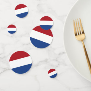 Table confetti avec drapeau de Pays-Bas