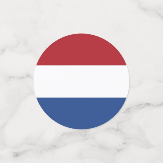 Table confetti avec drapeau de Pays-Bas (Petit recto)