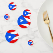 Table confetti avec drapeau de Porto Rico (Groupe)