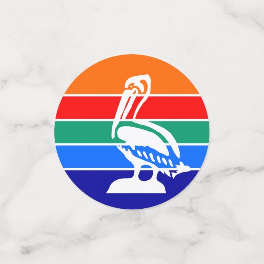 Table confetti avec drapeau de Saint-Pétersbourg (Petit recto)