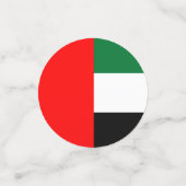 Table confetti avec drapeau des EAU (Petit recto)