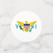 Table confetti avec drapeau des îles Vierges (Petit recto)