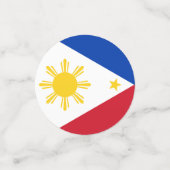 Table confetti avec drapeau des Philippines (Petit recto)