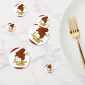 Table confetti avec drapeau des Samoa américaines (Groupe)