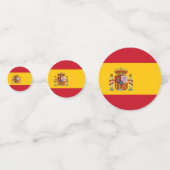 Table confetti avec drapeau d'Espagne (Derrière)