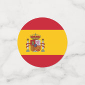 Table confetti avec drapeau d'Espagne (Petit recto)
