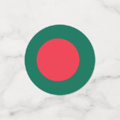 Table confetti avec drapeau du Bangladesh (Petit recto)