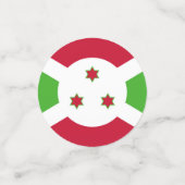 Table confetti avec drapeau du Burundi (Petit recto)