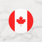 Table confetti avec drapeau du Canada (Petit recto)