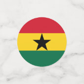 Table confetti avec drapeau du Ghana (Petit recto)