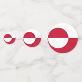 Table confetti avec drapeau du Groenland (Derrière)