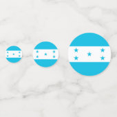 Table confetti avec drapeau du Honduras (Devant)