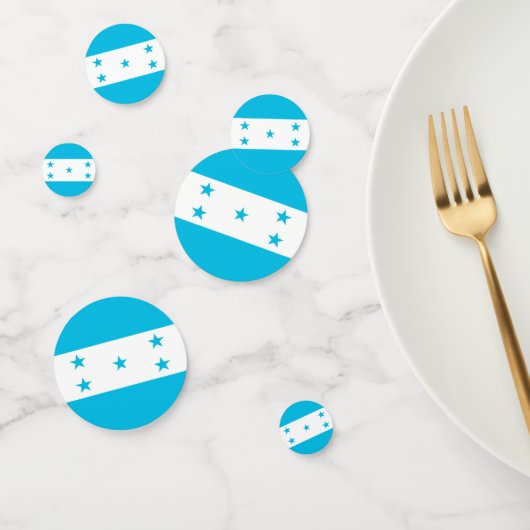 Table confetti avec drapeau du Honduras (Groupe)