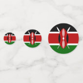 Table confetti avec drapeau du Kenya (Derrière)
