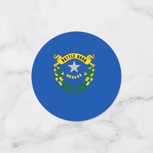 Table confetti avec drapeau du Nevada (Petit recto)