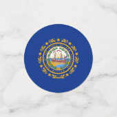 Table confetti avec drapeau du New Hampshire (Petit recto)