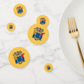 Table confetti avec drapeau du New Jersey (Groupe)