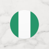 Table confetti avec drapeau du Nigeria (Petit recto)
