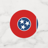 Table confetti avec drapeau du Tennessee (Petit recto)
