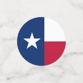 Table confetti avec drapeau du Texas (Petit recto)