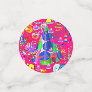 Table Confetti Avril, 9 Anniversaire