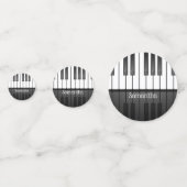 Table Confetti de conception de clavier de piano (Derrière)