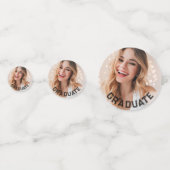 Table Confetti de la fête de graduation photo pers (Derrière)