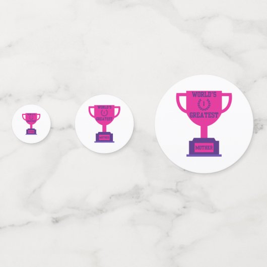 Table Confetti de la Fête des Mères la plus grande (Devant)