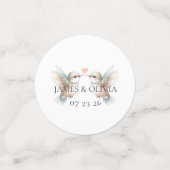 Table Confetti de Mariage de colibri personnalisée (Petit recto)