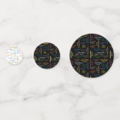 Table Confetti Décembre, 25 Anniversaire (Devant)