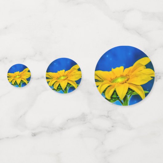 Table Confetti des connexions tournesol (Derrière)