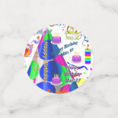 Table Confetti Mars, 27 Anniversaire (Petit recto)