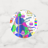 Table Confetti Octobre, 19 Anniversaire (Petit recto)