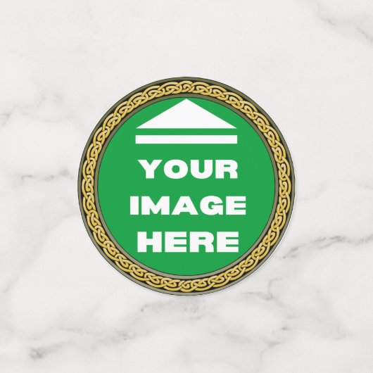 Table Confetti - Personnalisé - Ajouter image / te (Petit recto)