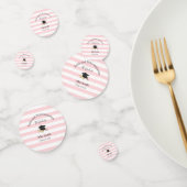 Table Confetti Pink Stripe Graduation Class 2026 (Groupe)