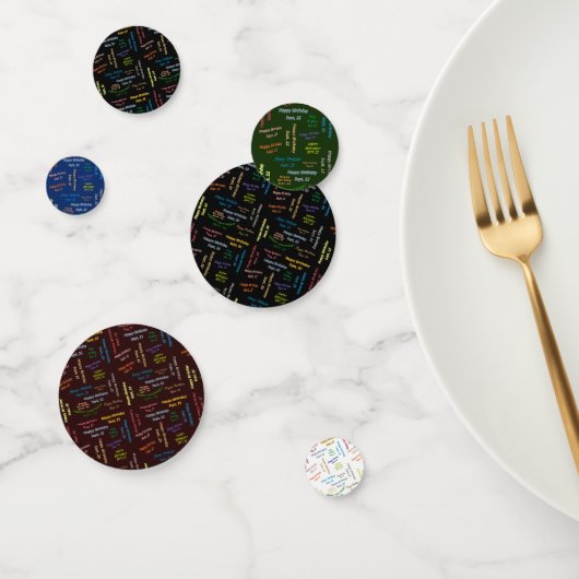 Table Confetti Septembre, 22 Anniversaire (Groupe)