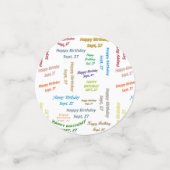 Table Confetti Septembre, 27 Anniversaire (Petit recto)