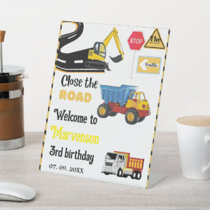 Table Construction signe de bienvenue 3ème fête d'annive