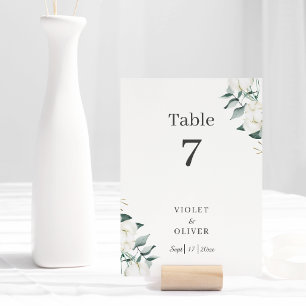 Table Coton d'Eucalyptus   Blanc moderne v2 Numéro de ta