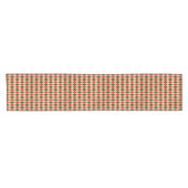 Table Court Couleur Rouge Et Vert Argyle  Petit Chemin De Tabl (Horizontal)