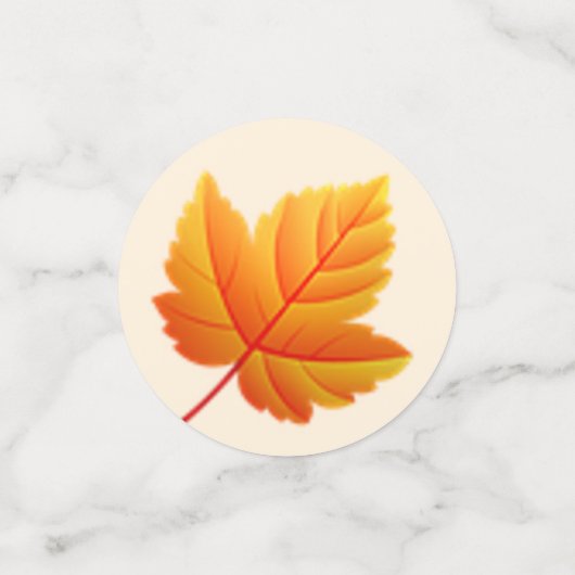 Table d'action de grâces beige et Brown Confetti (Petit recto)