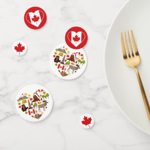 Table d'amour Canada confetti