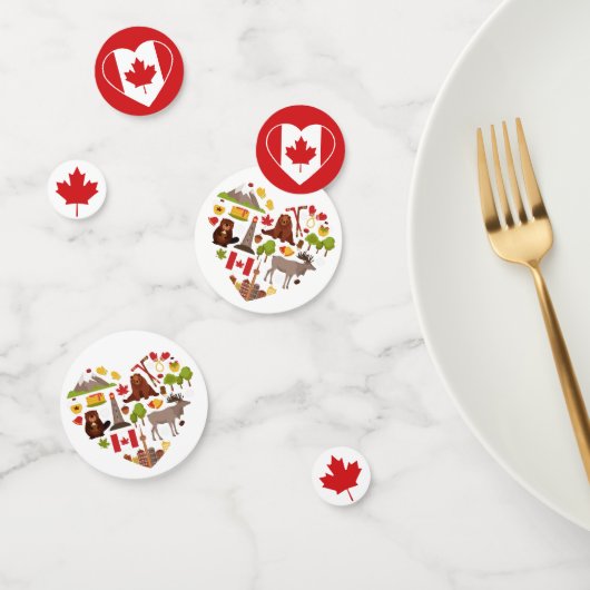 Table d'amour Canada confetti (Groupe)