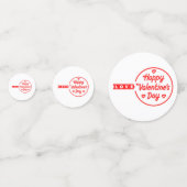 Table d'amour Heureuse Sainte-Valentin Confetti (Derrière)