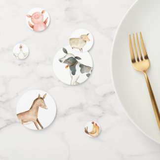 Table d'animaux de ferme Confetti