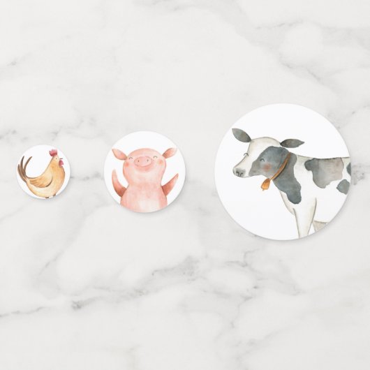 Table d'animaux de ferme Confetti (Devant)